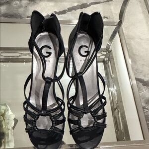 Guess Elegant Black Strappy Heels
